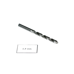 Wiertło spiralne precyzyjne 1,40 mm. HSS. DIN338. Mikrowiertło do metalu.