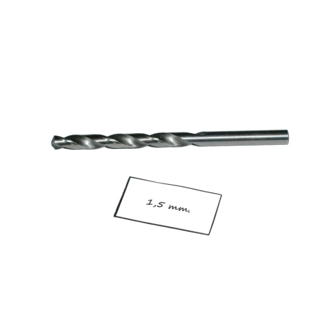 Wiertło spiralne precyzyjne 1,50 mm. DIN338. Mikrowiertło do metalu. HSS. Wiertło spiralne precyzyjne 1,50 mm. DIN338. Mikrowiertło do metalu. HSS.