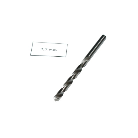 Wiertło spiralne precyzyjne 1,70 mm. DIN338. Mikrowiertło do metalu. HSS. Wiertło spiralne precyzyjne 1,70 mm. DIN338. Mikrowiertło do metalu. HSS.