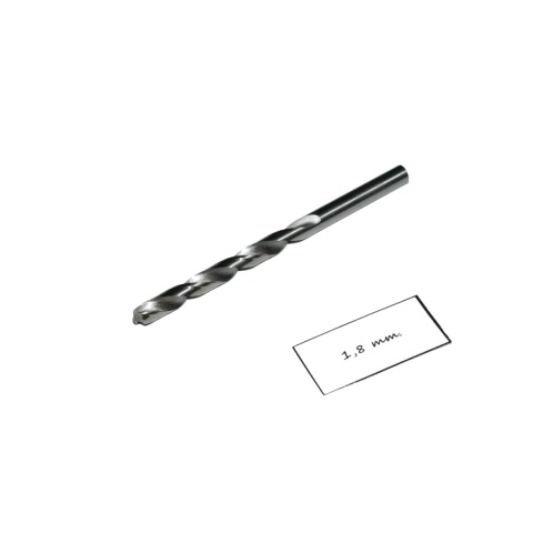 Wiertło spiralne precyzyjne 1,80 mm. DIN338. Mikrowiertło do metalu. HSS. Wiertło spiralne precyzyjne 1,80 mm. DIN338. Mikrowiertło do metalu. HSS.