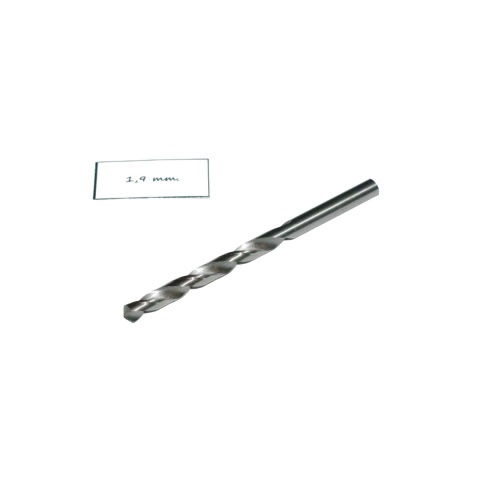 Wiertło spiralne precyzyjne 1,90 mm. DIN338. Mikrowiertło do metalu. HSS. Wiertło spiralne precyzyjne 1,90 mm. DIN338. Mikrowiertło do metalu. HSS.