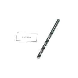 Wiertło spiralne walcowe 2,20 mm. DIN338 HSS. Do metalu, drewna i plastiku.