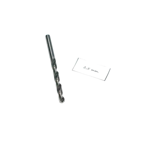 Wiertło spiralne walcowe 2,50 mm. DIN338 HSS. Do metalu, drewna i plastiku. Wiertło spiralne walcowe 2,50 mm. DIN338 HSS. Do metalu, drewna i plastiku.