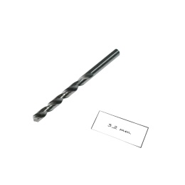 Wiertło spiralne walcowe 3,20 mm. DIN338 HSS. Do metalu, drewna i plastiku.