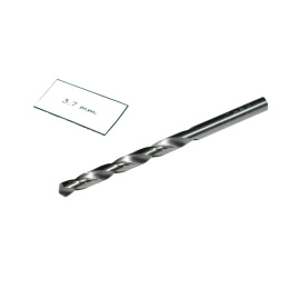 Wiertło spiralne walcowe 3,70 mm. DIN338 HSS. Do metalu, drewna i plastiku.