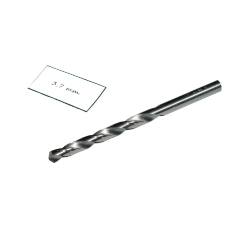Wiertło spiralne walcowe 3,70 mm. DIN338 HSS. Do metalu, drewna i plastiku. Wiertło spiralne walcowe 3,70 mm. DIN338 HSS. Do metalu, drewna i plastiku.
