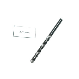 Wiertło spiralne walcowe 3,90 mm. DIN338 HSS. Do metalu, drewna i plastiku.