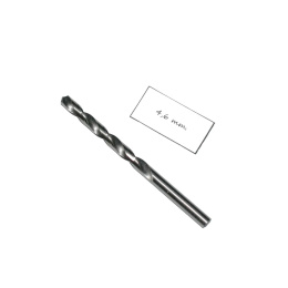 Wiertło spiralne walcowe 4,60 mm. DIN338 HSS. Do metalu, drewna i plastiku.