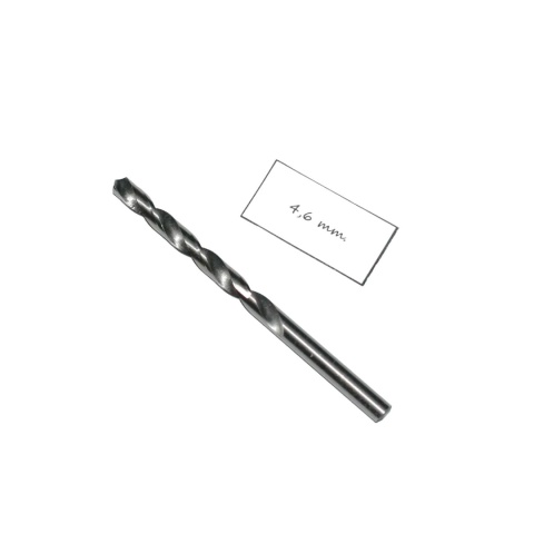 Wiertło spiralne walcowe 4,60 mm. DIN338 HSS. Do metalu, drewna i plastiku. Wiertło spiralne walcowe 4,60 mm. DIN338 HSS. Do metalu, drewna i plastiku.