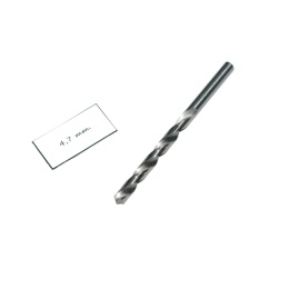 Wiertło spiralne walcowe 4,70 mm. DIN338 HSS. Do metalu, drewna i plastiku.