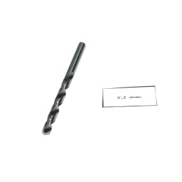Wiertło spiralne walcowe 5,10 mm. DIN338. HSS. Do metalu, drewna i plastiku