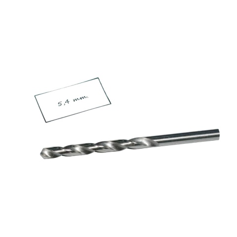 Wiertło spiralne walcowe 5,40 mm. DIN338. HSS. Do metalu, drewna i plastiku