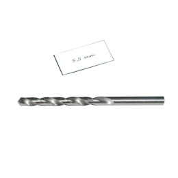 Wiertło spiralne walcowe 5,50 mm. DIN338. HSS. Do metalu, drewna i plastiku
