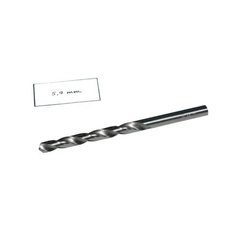 Wiertło spiralne walcowe 5,90 mm. DIN338. HSS. Do metalu, drewna i plastiku Wiertło spiralne walcowe 5,90 mm. DIN338. HSS. Do metalu, drewna i plastiku
