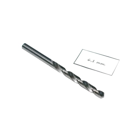 Wiertło spiralne walcowe 6,10 mm. DIN338. HSS. Do metalu, drewna i plastiku Wiertło spiralne walcowe 6,10 mm. DIN338. HSS. Do metalu, drewna i plastiku