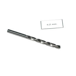 Wiertło spiralne walcowe 6,20 mm. DIN338. HSS. Do metalu, drewna i plastiku