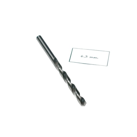 Wiertło spiralne walcowe 6,30 mm. DIN338. HSS. Do metalu, drewna i plastiku Wiertło spiralne walcowe 6,30 mm. DIN338. HSS. Do metalu, drewna i plastiku