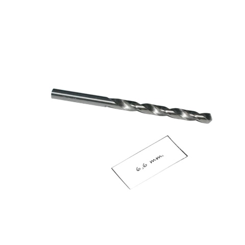 Wiertło spiralne walcowe 6,60 mm. DIN338. HSS. Do metalu, drewna i plastiku Wiertło spiralne walcowe 6,60 mm. DIN338. HSS. Do metalu, drewna i plastiku