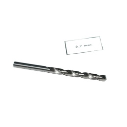 Wiertło spiralne walcowe 6,70 mm. DIN338. HSS. Do metalu, drewna i plastiku