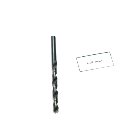 Wiertło spiralne walcowe 6,90 mm. DIN338. HSS. Do metalu, drewna i plastiku