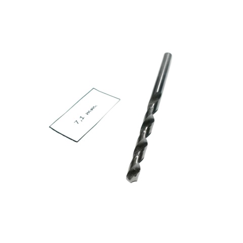 Wiertło spiralne walcowe 7,10 mm. DIN338. HSS. Do metalu, drewna i plastiku