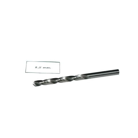 Wiertło spiralne walcowe 8,50 mm. DIN338. HSS. Do metalu, drewna i plastiku Wiertło spiralne walcowe 8,50 mm. DIN338. HSS. Do metalu, drewna i plastiku