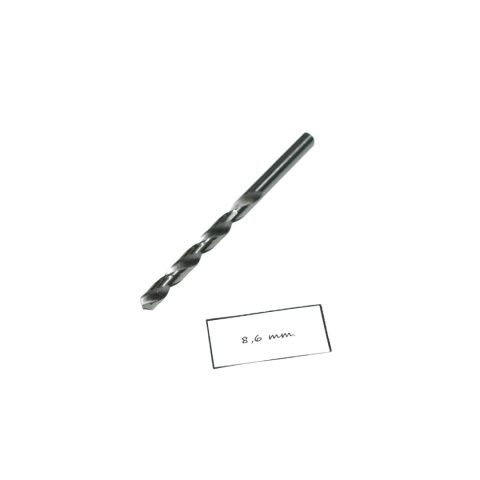 Wiertło spiralne walcowe 8,60 mm. DIN338. HSS. Do metalu, drewna i plastiku