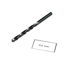 Wiertło spiralne precyzyjne 0,60 mm. DIN338. Mikrowiertło do metalu. HSS.