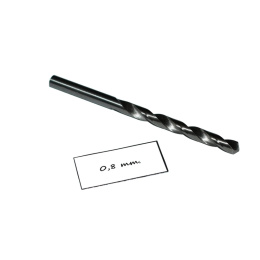 Wiertło spiralne precyzyjne 0,80 mm. DIN338. Mikrowiertło do metalu. HSS.