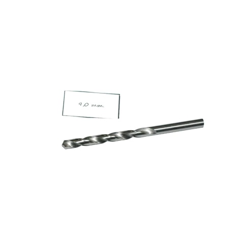 Wiertło spiralne walcowe 9,00 mm. DIN338. HSS. Do stali, tworzyw i drewna. Wiertło spiralne walcowe 9,00 mm. DIN338. HSS. Do stali, tworzyw i drewna.