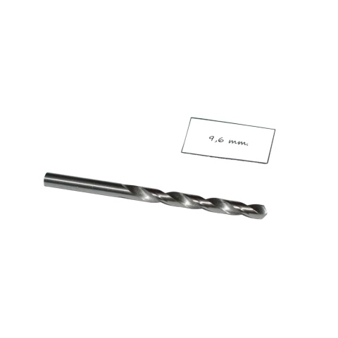 Wiertło spiralne walcowe 9,60 mm. DIN338. HSS. Do stali, tworzyw i drewna.