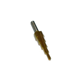 Wiertło spiralne stopniowe stożkowe choinkowe 4-12 mm HSS powlekane tytanem