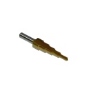 Wiertło spiralne stopniowe stożkowe choinkowe 4-12 mm HSS powlekane tytanem