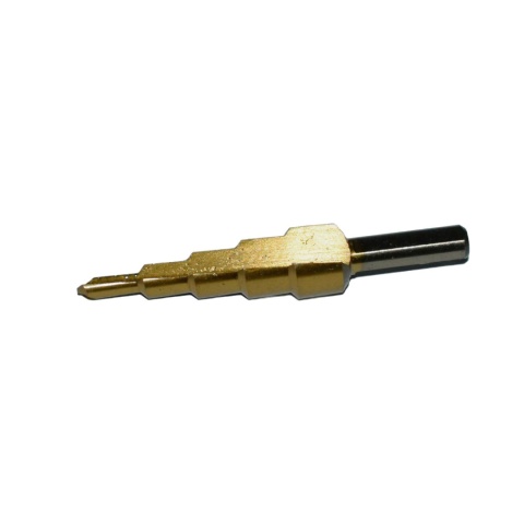 Wiertło spiralne stopniowe stożkowe choinkowe 4-12 mm HSS powlekane tytanem Wiertło spiralne stopniowe stożkowe choinkowe 4-12 mm HSS powlekane tytanem