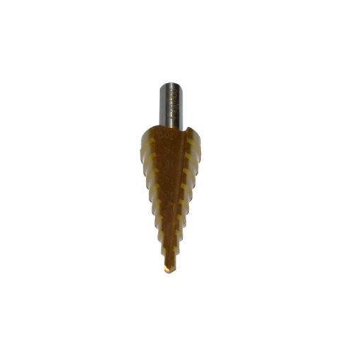 Wiertło spiralne stopniowe stożkowe choinkowe 4-20 mm HSS powlekane tytanem Wiertło spiralne stopniowe stożkowe choinkowe 4-20 mm HSS powlekane tytanem