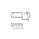 Płytki lutowane z węglika spiekanego 24850 H30. ISO: Р25-Р35. 45x14x5 mm.