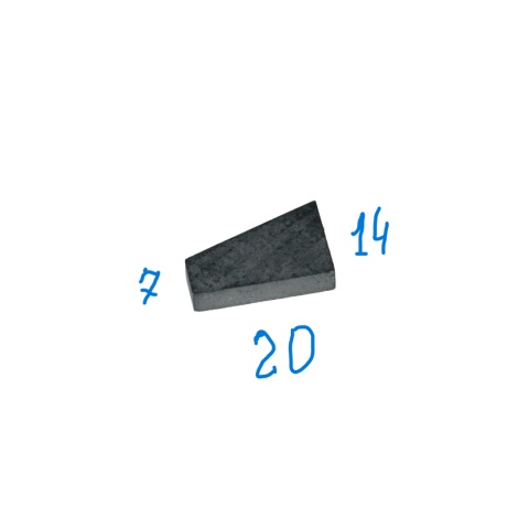 Płytki lutowane z węglika spiekanego ISO: K20-35. 20x14x4 mm. Płytki lutowane z węglika spiekanego ISO: K20-35. 20x14x4 mm.