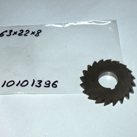 Frez kątowy dwustronny symetryczny krążkowy NFKe 106° 63x22x8 mm DIN847 HSS Frez kątowy dwustronny symetryczny krążkowy NFKe 106° 63x22x8 mm DIN847 HSS