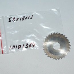 Frez tarczowy piłkowy 58x16x1,1 mm. HSS precyzyjne cięcie i frezowanie