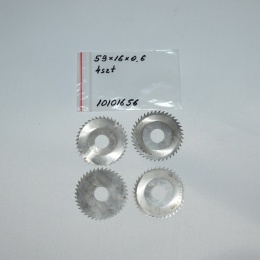 Frez tarczowy piłkowy 59x16x0,6 mm - 4 szt. HSS cięcie i frezowanie