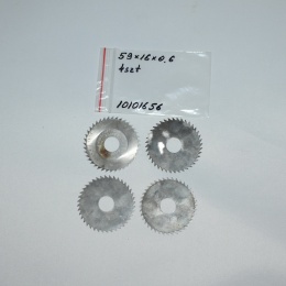 Frez tarczowy piłkowy 59x16x0,6 mm - 4 szt. HSS cięcie i frezowanie
