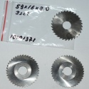 Frez tarczowy piłkowy 59x16x2,0 mm - 3 szt. HSS cięcie i frezowanie