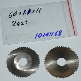 Frez tarczowy piłkowy 60x16x1,10 mm - 2 szt. HSS cięcie i frezowanie