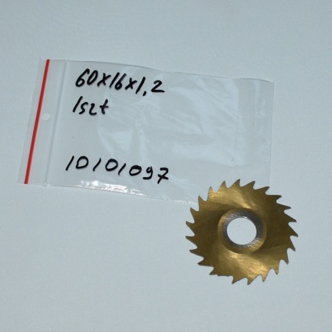 Frez tarczowy piłkowy 60x16x1,2 mm. HSS precyzyjne cięcie i frezowanie
