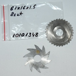 Frez tarczowy piłkowy 61x16x1,5 mm - 2 szt. HSS precyzyjne cięcie i frezowanie