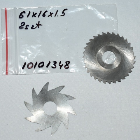 Frez tarczowy piłkowy 61x16x1,5 mm - 2 szt. HSS precyzyjne cięcie i frezowanie Frez tarczowy piłkowy 61x16x1,5 mm - 2 szt. HSS precyzyjne cięcie i frezowanie