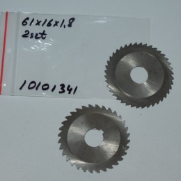 Frez tarczowy piłkowy 61x16x1,8 mm - 2 szt. HSS cięcie i frezowanie