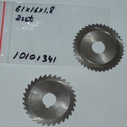 Frez tarczowy piłkowy 61x16x1,8 mm - 2 szt. HSS cięcie i frezowanie