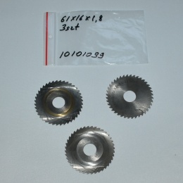 Frez tarczowy piłkowy 61x16x1,8 mm - 3 szt. HSS cięcie i frezowanie