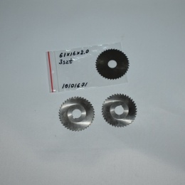 Frez tarczowy piłkowy 61x16x2,0 mm - 3 szt. HSS cięcie i frezowanie